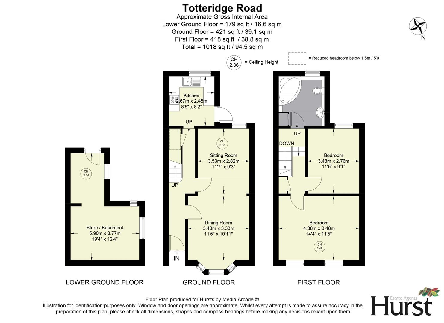 Property details for TOTTERIDGE ROAD, HIGH Asking Price £